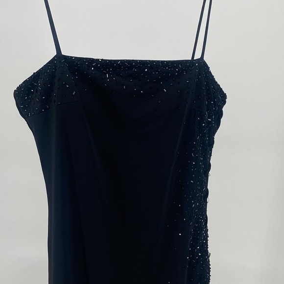 Niki By Niki Levi’s Black Formal Dress With Beading Laces Up The Side - Picture 4 of 10